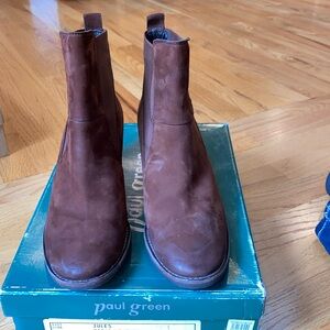 Paul Green Jules Cigar Leather Booties